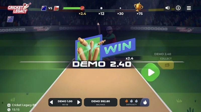 Cricket Legacy BB win